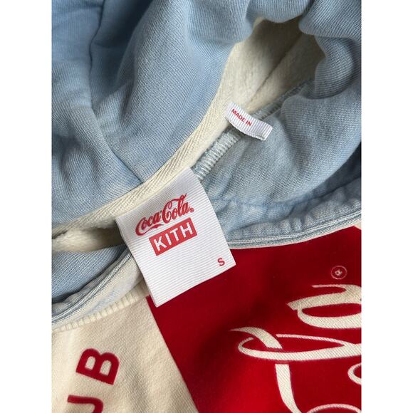 KITH x Coca-Cola Surfboard Williams II Hoodie Turtledove - Size S - Picture 3 of 6